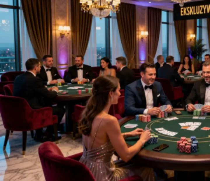 Galeria eleganckich realizacji pokerowych w hotelu i restauracji